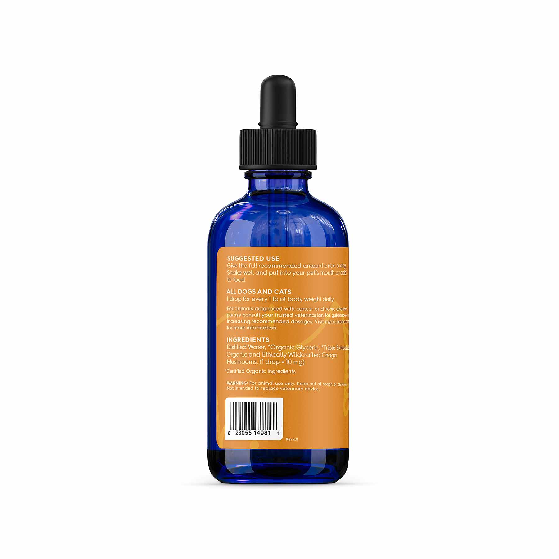 Chaga Mushrooms for Cats & Dogs | Liquid Triple Extract